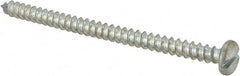 Value Collection - #10 Pan Head Slotted Sheet Metal Screw - Steel, 3" Length Under Head, Grade 2 - Exact Tooling