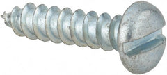 Value Collection - #12 Pan Head Slotted Sheet Metal Screw - Steel, 7/8" Length Under Head, Grade 2 - Exact Tooling