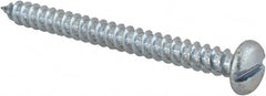 Value Collection - #12 Pan Head Slotted Sheet Metal Screw - Steel, 2-1/2" Length Under Head, Grade 2 - Exact Tooling