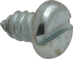 Value Collection - #14 Pan Head Slotted Sheet Metal Screw - Steel, 1/2" Length Under Head, Grade 2 - Exact Tooling