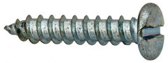 Value Collection - #14 Pan Head Slotted Sheet Metal Screw - Steel, 1-1/4" Length Under Head, Grade 2 - Exact Tooling