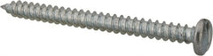 Value Collection - #14 Pan Head Slotted Sheet Metal Screw - Steel, 3" Length Under Head, Grade 2 - Exact Tooling