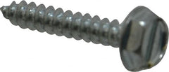 Value Collection - #6 Hex Washer Head Slotted Sheet Metal Screw - Steel, 3/4" Length Under Head, Grade 2 - Exact Tooling