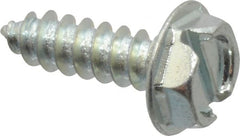 Value Collection - #10 Hex Washer Head Slotted Sheet Metal Screw - Steel, 5/8" Length Under Head, Grade 2 - Exact Tooling