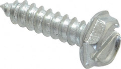 Value Collection - #10 Hex Washer Head Slotted Sheet Metal Screw - Steel, 3/4" Length Under Head, Grade 2 - Exact Tooling