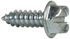 Value Collection - #14 Hex Washer Head Slotted Sheet Metal Screw - Steel, 3/4" Length Under Head, Grade 2 - Exact Tooling