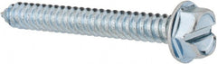 Value Collection - #14 Hex Washer Head Slotted Sheet Metal Screw - Steel, 2" Length Under Head, Grade 2 - Exact Tooling