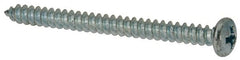 Value Collection - #6 Pan Head Phillips Sheet Metal Screw - Steel, 1-3/4" Length Under Head, Grade 2 - Exact Tooling