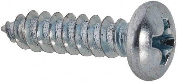 Value Collection - #7 Pan Head Phillips Sheet Metal Screw - Steel, 5/8" Length Under Head, Grade 2 - Exact Tooling