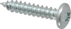 Value Collection - #7 Pan Head Phillips Sheet Metal Screw - Steel, 3/4" Length Under Head, Grade 2 - Exact Tooling