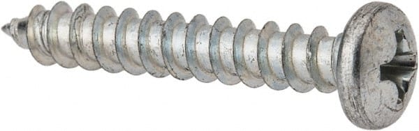 Value Collection - #7 Pan Head Phillips Sheet Metal Screw - Steel, 1" Length Under Head, Grade 2 - Exact Tooling