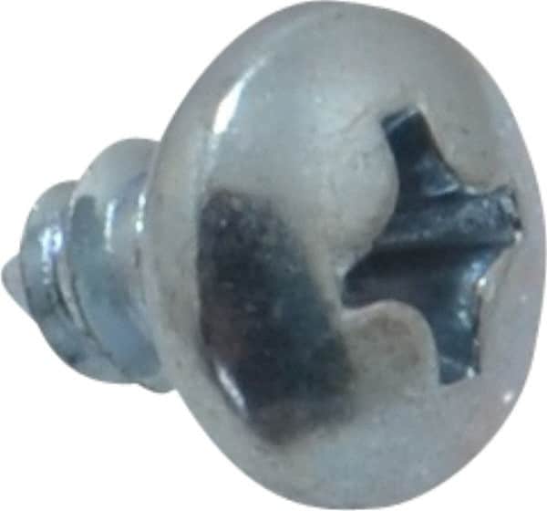 Value Collection - #8 Pan Head Phillips Sheet Metal Screw - Steel, 1/4" Length Under Head, Grade 2 - Exact Tooling