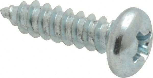 Value Collection - #8 Pan Head Phillips Sheet Metal Screw - Steel, 5/8" Length Under Head, Grade 2 - Exact Tooling