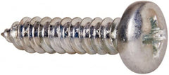 Value Collection - #8 Pan Head Phillips Sheet Metal Screw - Steel, 3/4" Length Under Head, Grade 2 - Exact Tooling
