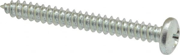 Value Collection - #8 Pan Head Phillips Sheet Metal Screw - Steel, 1-1/2" Length Under Head, Grade 2 - Exact Tooling