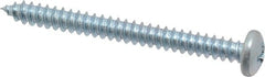 Value Collection - #8 Pan Head Phillips Sheet Metal Screw - Steel, 1-3/4" Length Under Head, Grade 2 - Exact Tooling
