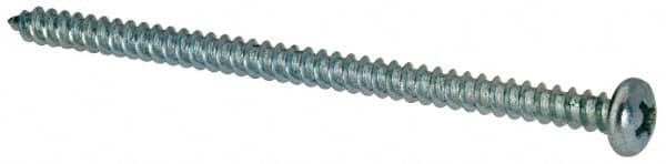 Value Collection - #8 Pan Head Phillips Sheet Metal Screw - Steel, 3" Length Under Head, Grade 2 - Exact Tooling
