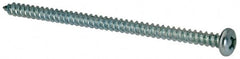 Value Collection - #8 Pan Head Phillips Sheet Metal Screw - Steel, 3" Length Under Head, Grade 2 - Exact Tooling