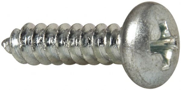 Value Collection - #10 Pan Head Phillips Sheet Metal Screw - Steel, 3/4" Length Under Head, Grade 2 - Exact Tooling