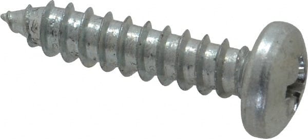 Value Collection - #10 Pan Head Phillips Sheet Metal Screw - Steel, 7/8" Length Under Head, Grade 2 - Exact Tooling
