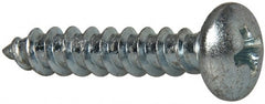 Value Collection - #10 Pan Head Phillips Sheet Metal Screw - Steel, 1" Length Under Head, Grade 2 - Exact Tooling