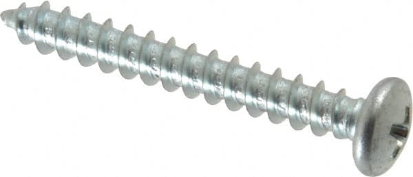 Value Collection - #10 Pan Head Phillips Sheet Metal Screw - Steel, 1-1/2" Length Under Head, Grade 2 - Exact Tooling