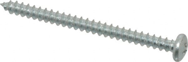 Value Collection - #10 Pan Head Phillips Sheet Metal Screw - Steel, 2-1/2" Length Under Head, Grade 2 - Exact Tooling