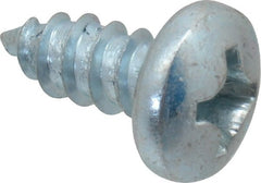Value Collection - #12 Pan Head Phillips Sheet Metal Screw - Steel, 1/2" Length Under Head, Grade 2 - Exact Tooling