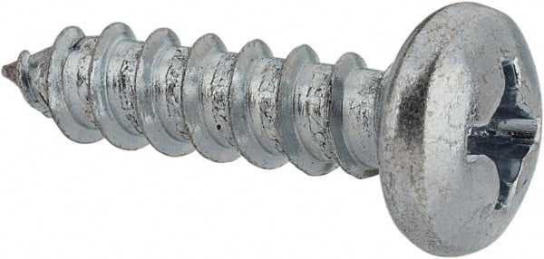 Value Collection - #12 Pan Head Phillips Sheet Metal Screw - Steel, 7/8" Length Under Head, Grade 2 - Exact Tooling