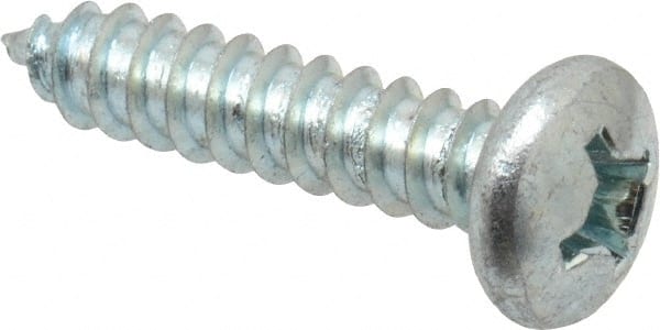 Value Collection - #12 Pan Head Phillips Sheet Metal Screw - Steel, 1" Length Under Head, Grade 2 - Exact Tooling
