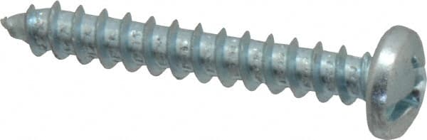Value Collection - #12 Pan Head Phillips Sheet Metal Screw - Steel, 1-1/2" Length Under Head, Grade 2 - Exact Tooling