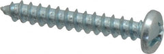 Value Collection - #12 Pan Head Phillips Sheet Metal Screw - Steel, 1-1/2" Length Under Head, Grade 2 - Exact Tooling