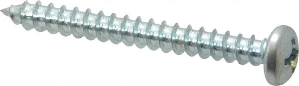Value Collection - #12 Pan Head Phillips Sheet Metal Screw - Steel, 2" Length Under Head, Grade 2 - Exact Tooling