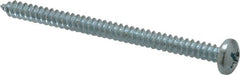 Value Collection - #12 Pan Head Phillips Sheet Metal Screw - Steel, 3" Length Under Head, Grade 2 - Exact Tooling