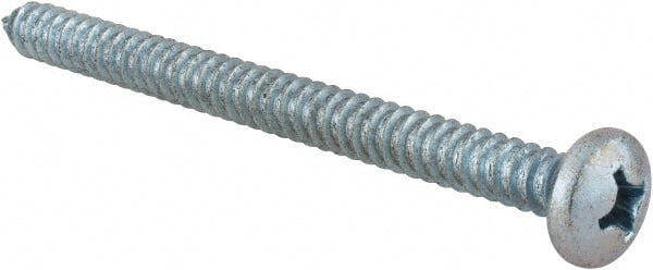 Value Collection - #14 Pan Head Phillips Sheet Metal Screw - Steel, 3" Length Under Head, Grade 2 - Exact Tooling