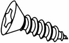 Value Collection - #4 Flat Head Phillips Sheet Metal Screw - Stainless Steel, 5/8" OAL, Grade 18-8 - Exact Tooling