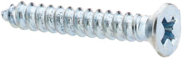 Value Collection - #4 Flat Head Phillips Sheet Metal Screw - Steel, 3/4" OAL, Grade 2 - Exact Tooling