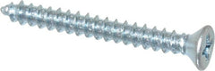 Value Collection - #6 Flat Head Phillips Sheet Metal Screw - Steel, 1-1/4" OAL, Grade 2 - Exact Tooling