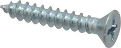 Value Collection - #8 Flat Head Phillips Sheet Metal Screw - Steel, 1" OAL, Grade 2 - Exact Tooling