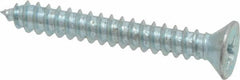 Value Collection - #8 Flat Head Phillips Sheet Metal Screw - Steel, 1-1/4" OAL, Grade 2 - Exact Tooling