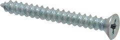 Value Collection - #8 Flat Head Phillips Sheet Metal Screw - Steel, 1-1/2" OAL, Grade 2 - Exact Tooling