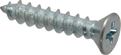 Value Collection - #10 Flat Head Phillips Sheet Metal Screw - Steel, 1" OAL, Grade 2 - Exact Tooling