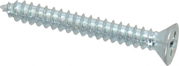 Value Collection - #10 Flat Head Phillips Sheet Metal Screw - Steel, 1-1/2" OAL, Grade 2 - Exact Tooling