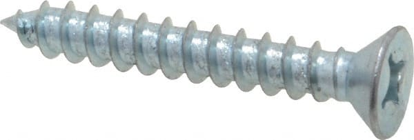 Value Collection - #12 Flat Head Phillips Sheet Metal Screw - Steel, 1-1/2" OAL, Grade 2 - Exact Tooling