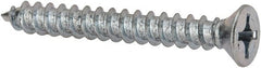 Value Collection - #12 Flat Head Phillips Sheet Metal Screw - Steel, 1-3/4" OAL, Grade 2 - Exact Tooling