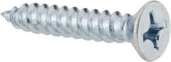 Value Collection - #14 Flat Head Phillips Sheet Metal Screw - Steel, 1-1/2" OAL, Grade 2 - Exact Tooling