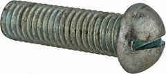 Value Collection - 1/2-13 UNC, 1-3/4" Length Under Head Slotted Drive Machine Screw - Round Head, Grade J82 Steel, Zinc-Plated Finish, Without Washer - Exact Tooling