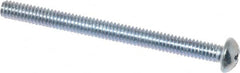Value Collection - #8-32 UNC, 2" Length Under Head Phillips Drive Machine Screw - Round Head, Grade 2 Steel, Zinc-Plated Finish, Without Washer - Exact Tooling
