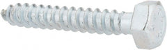 Value Collection - 5/16" Screw, 2" Length Under Head, Steel, Hex Head Lag Screw - Zinc Plated, Grade 2 - Exact Tooling