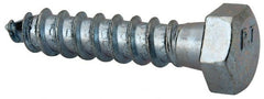 Value Collection - 3/8" Screw, 1-3/4" Length Under Head, Steel, Hex Head Lag Screw - Zinc Plated, Grade 2 - Exact Tooling